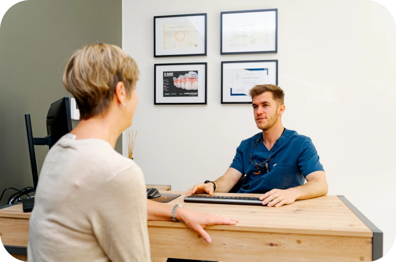 Consultation de bilan avant un soulevé de sinus